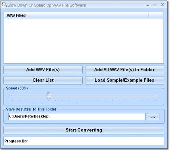 Image 0 for Slow Down Or Speed Up WAV…
