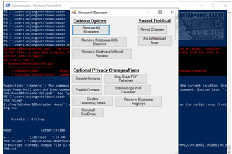 Image 0 for Windows10Debloater
