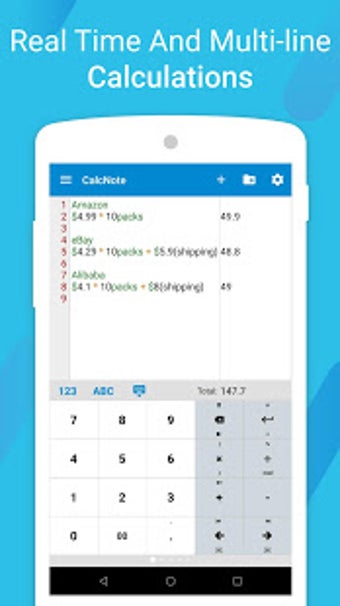 Image 3 for CalcNote - Notepad Calcul…
