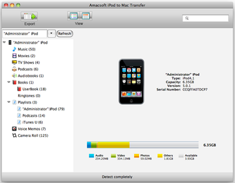 Imagen 0 para Amacsoft iPod to Mac Tran…