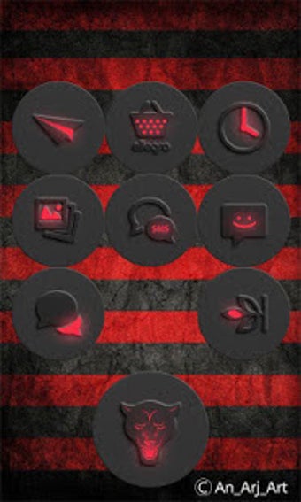 Image 1 for Red-In-Black - icon pack