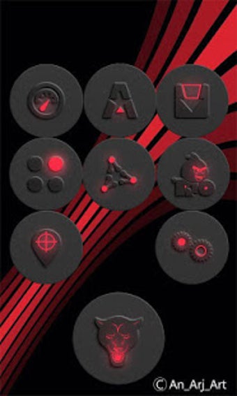 Image 3 for Red-In-Black - icon pack
