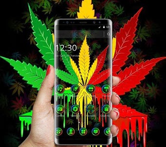 Image 1 for Colorful Weed Smoke Neon …