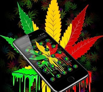 Image 2 for Colorful Weed Smoke Neon …