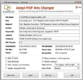 Imagen 0 para Adept PDF Info Changer