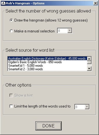 Image 0 for Rob's Hangman