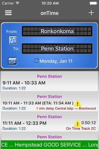 Image 0 for onTime LIRR
