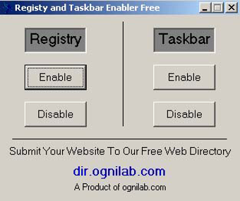 Imagen 0 para Registry And Taskbar  Ena…