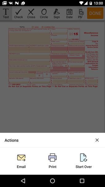 Imagen 1 para IRS 1099-MISC form