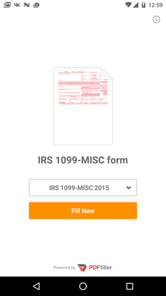 Imagen 0 para IRS 1099-MISC form