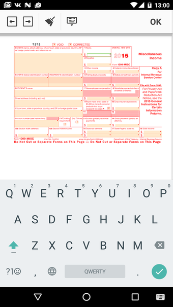 Imagen 3 para IRS 1099-MISC form