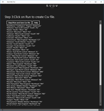 Imagen 1 para Json Into Csv for Windows…