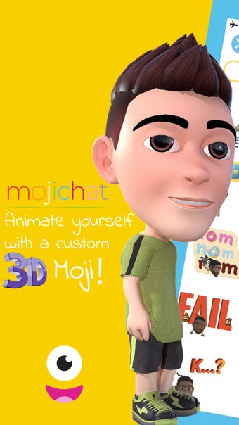 Image 2 for Mojichat: Animated 3D Emo…
