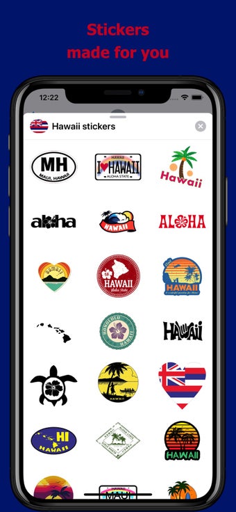 Imagen 3 para Hawaii emojis - USA stick…