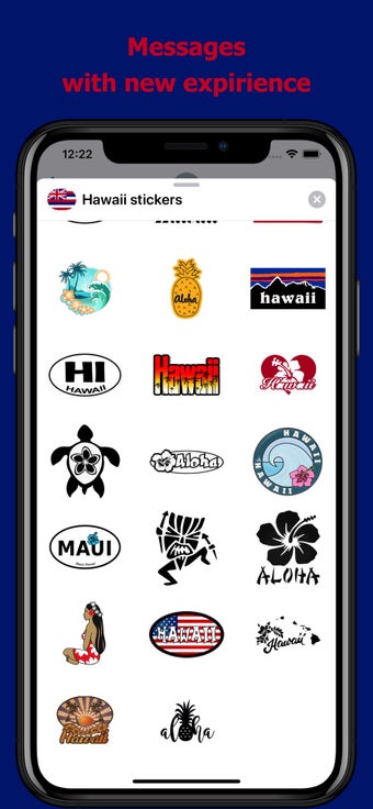 Imagen 1 para Hawaii emojis - USA stick…