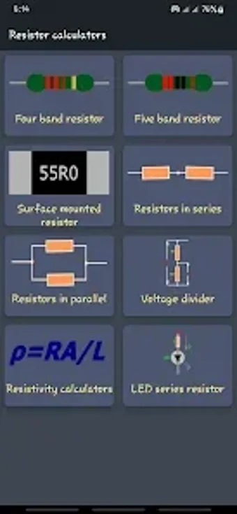 Imagen 0 para All resistor calculator