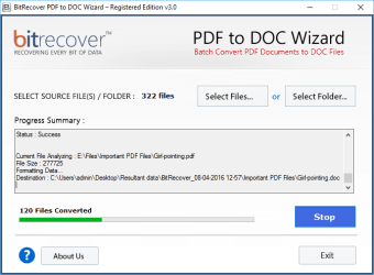 Image 0 for BitRecover PDF to DOC Wiz…