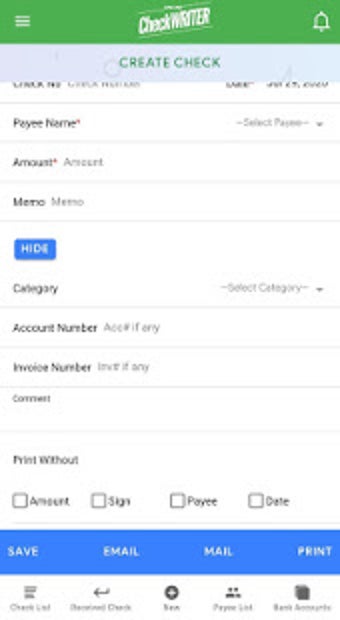 Image 1 for Check Printing Software