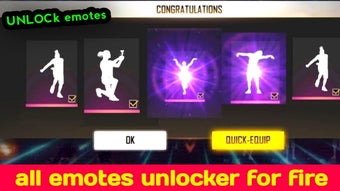 Imagen 0 para emote unlocker : ff fire …