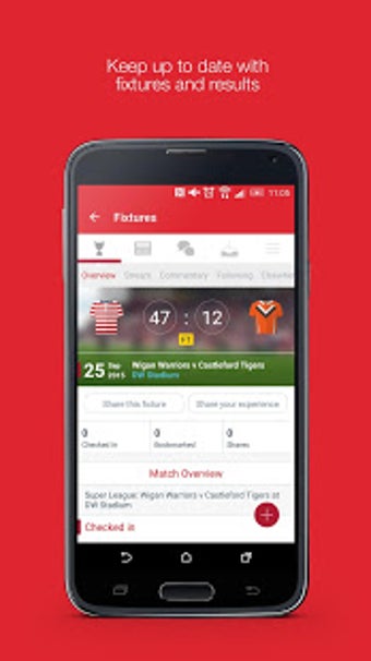Image 2 for Fan App for Wigan Warrior…