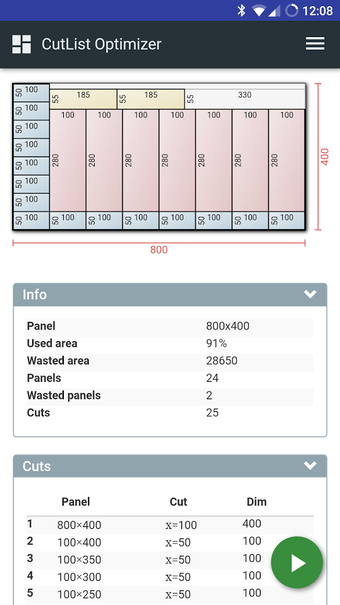 Imagen 1 para CutList Optimizer