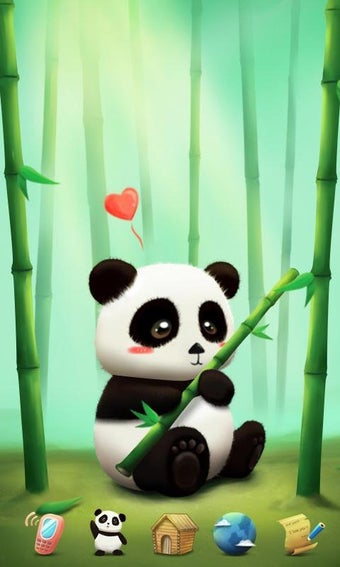 Image 1 for Panda GO Launcher Theme