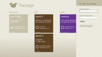 Image 1 for Trackage for Windows 8