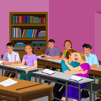 Image 0 for Classroom Kiss