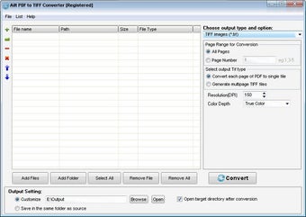 Imagen 0 para Ailt PDF to TIFF Converte…