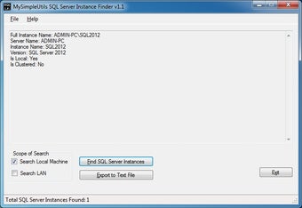 Image 0 for MySimpleUtils SQL Server …