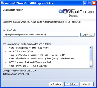 Imagen 0 para Visual C++ 2010 Express