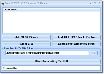 Image 0 for Excel XLSX To XLS Convert…
