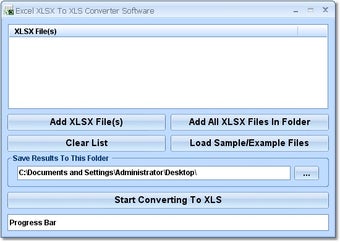 Imagen 0 para Excel XLSX To XLS Convert…