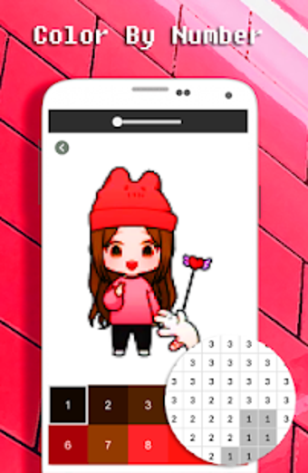 Image 1 for Coloring Unni Doll By Num…