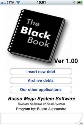 Image 0 for THE BLACK BOOK DEBTS