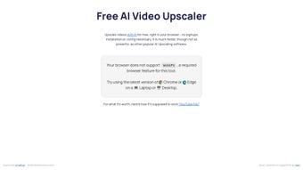 Image 0 for Free AI Video Upscaler