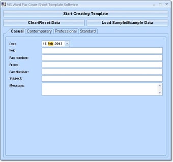 Image 0 for MS Word Fax Cover Sheet T…
