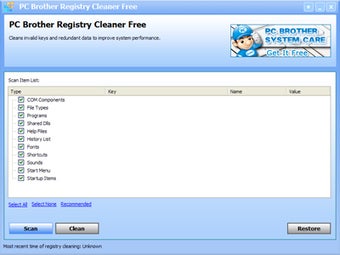 Imagen 0 para PC Brother Registry Clean…