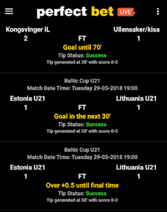 Imagen 1 para Perfect Bet Live - Free I…