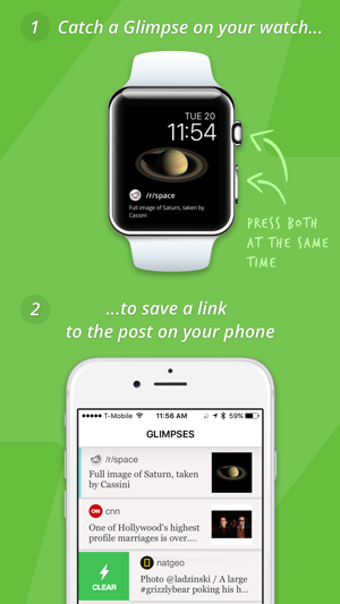 Image 0 for Glimpse Watch Face - A li…