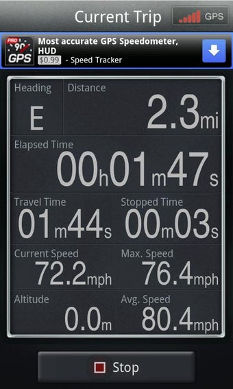 Image 0 for Speed Tracker Free.