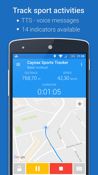 Imagen 1 para GPS Sports Tracker - Runn…
