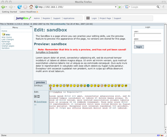 Image 0 for JumpBox for the TikiWiki …