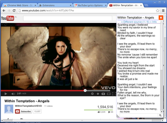 Imagen 0 para YouTube Lyrics for Chrome