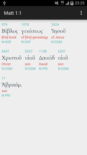 Image 0 for Greek Interlinear Bible