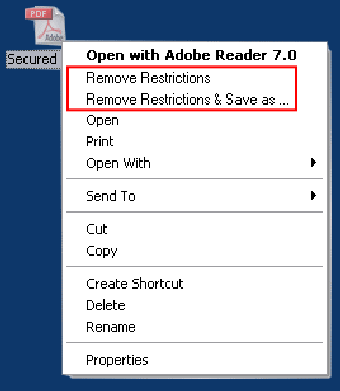 Image 0 for A-PDF Restrictions Remove…