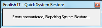 Image 0 for QuickSystemRestore