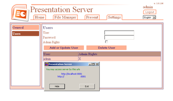Image 0 for Presentation Server
