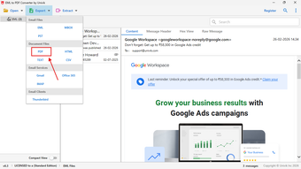 Imagen 0 para Univik EML to PDF Convert…
