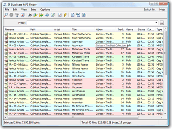 Image 0 for EF Duplicate MP3 Finder P…
